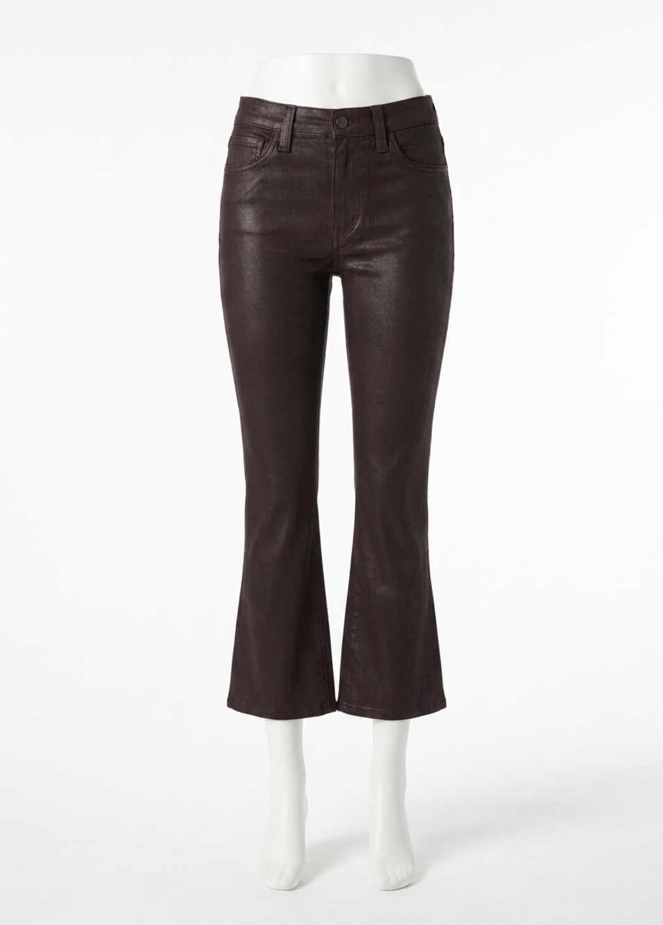 NEW JOE'S JEANS the callie high-rise cropped bootcut jean in dark chocolate